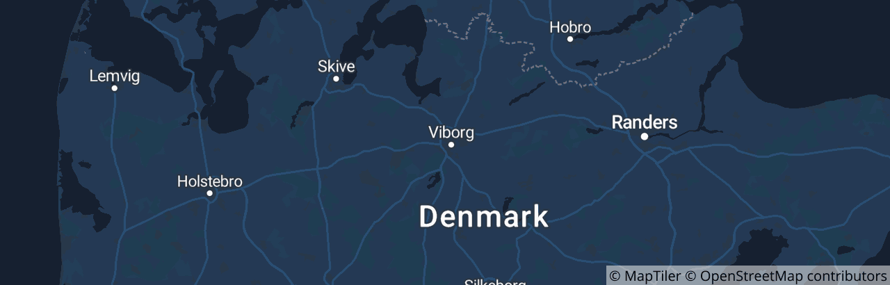 Kort over Viborg Kommune