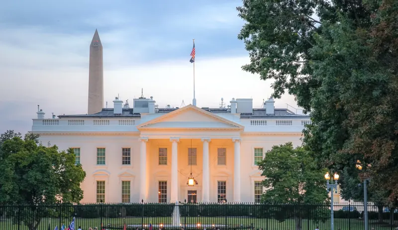 Det Hvide Hus hvor trump holder tale senere i dag
